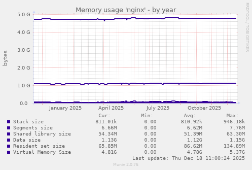 Memory usage 'nginx'